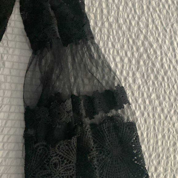 Honey - Chelsea lace bell sleeve off the shoulder mini dress - Picture 6 of 11